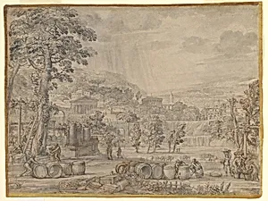 Landscape with Wine Harvest