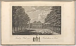 Langley Park, near Beckenham in Kent, from Edward Hasted's, The History and Topographical Survey of the County of Kent, vols. 1-3 by Richard Bernard Godfrey