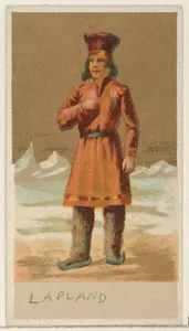 Lapland, from the Natives in Costume series (N16), Teofani Issue, for Allen & Ginter Cigarettes Brands