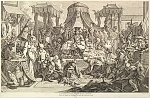 L'audience de l'Empereur chinois (The audience of the Chinese Emperor), from Chinoiseries by Jacques Gabriel Huquier|Chez Huquier|François Boucher