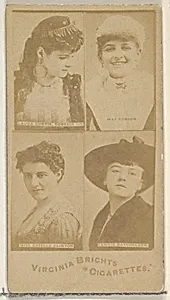 Laura Curtis, Corsair Co./ May Robson/ Miss Estelle Clinton/ Fannie Batchelder, from the Actors and Actresses series (N45, Type 4) for Virginia Brights Cigarettes by Allen & Ginter