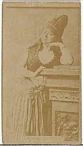 Laura Moore, from the Actors and Actresses series (N145-8) issued by Duke Sons & Co. to promote Duke Cigarettes by W. Duke, Sons & Co.|American Tobacco Company