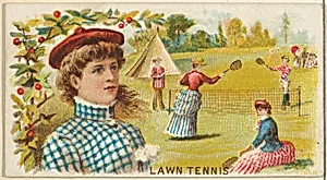 Lawn Tennis, from the Games and Sports series (N165) for Old Judge Cigarettes by Goodwin & Company