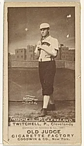 Lawrence Grant "Larry" Twitchell, Pitcher, Cleveland, from the Old Judge series (N172) for Old Judge Cigarettes by Goodwin & Company