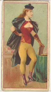 Lawyer, from the Occupations of Women series (N502) for Frishmuth's Tobacco Company
