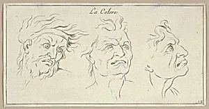 Le Colère (from Caractères des passions, gravés sur les desseins de l'illustre Monsieur le Brun) by Sébastien Le Clerc, le Jeune|Charles Le Brun