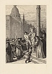 Le Cordelier de Venise, plate 4 from "The Decameron"
