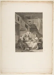 Le Faucon, La Coupe Enchantee, from "Contes et nouvelles en vers par Jean de La Fontaine. A Paris, de l'imprimerie de P. Didot, l'an III de la République, 1795"
