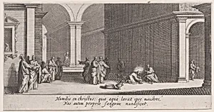 Le Lavement des Pieds (The Washing of the Feet), from "La Grande Passion" (The Large Passion) by Jacques Callot