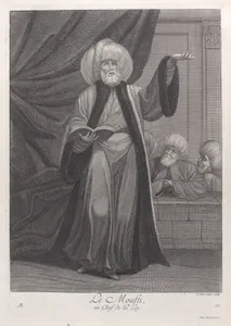 Le Moufti, ou Chef de la Loy, plate 20 from "Recueil de cent estampes représentent differentes nations du Levant"