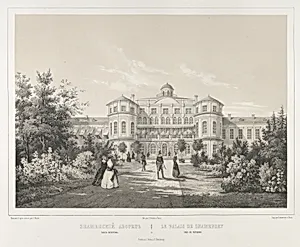 Le Palais de Znamensky près de Peterhof, from the series Vues pittoresques des palais & jardins impériaux aux environs de St. Petersbourg by J. Meyer|C. Schultz|Lemercier|J. Velten