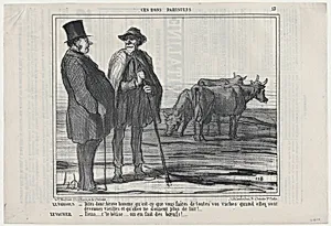Le Parisien..., from Ces Bons Parisiens, published in Le Charivari, November 26, 1857 by Aaron Martinet|Honoré Daumier|Destouches