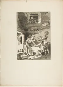 Le Pate d'Anguilles, from "Contes et nouvelles en vers par Jean de La Fontaine. A Paris, de l'imprimerie de P. Didot, l'an III de la République, 1795"