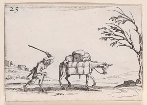 Le Paysan Frappant son Ane (The Peasant Striking his Donkey), from Lux Claustri ou La Lumière du Cloitre (The Light of the Cloisters), plate 25