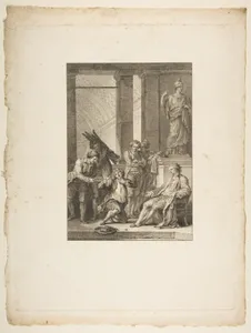 Le Paysan qui avait offense son Seigneur, from "Contes et nouvelles en vers par Jean de La Fontaine. A Paris, de l'imprimerie de P. Didot, l'an III de la République, 1795"