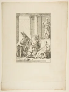Le Paysan qui avait offense son Seigneur, from "Contes et nouvelles en vers par Jean de La Fontaine. A Paris, de l'imprimerie de P. Didot, l'an III de la République, 1795"