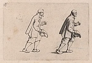 Le Paysan qui Salue (The Peasant who Bows), from Les Caprices Series B, The Nancy Set by Jacques Callot|Lorenzo de' Medici