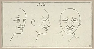 Le Ris (from Caractères des passions, gravés sur les desseins de l'illustre Monsieur le Brun) by Sébastien Le Clerc, le Jeune|Charles Le Brun
