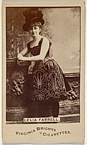 Lelia Farrell, from the Actors and Actresses series (N45, Type 6) for Virginia Brights Cigarettes by Allen & Ginter