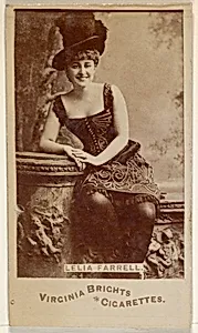 Lelia Farrell, from the Actors and Actresses series (N45, Type 6) for Virginia Brights Cigarettes by Allen & Ginter