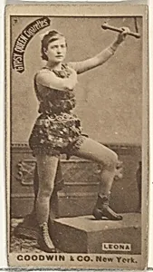 Leona, from the Actors and Actresses series (N171) for Gypsy Queen Cigarettes by Goodwin & Company