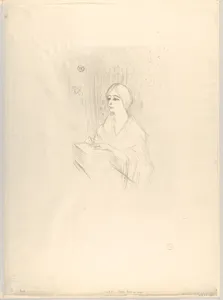 Léonie Yahne in her dressing room, in L'Age Difficile