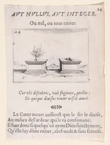 Les Deux Coeurs (The Two Hearts), from Lux Claustri ou La Lumière du Cloitre (The Light of the Cloisters), plate 24