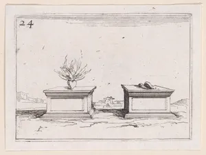 Les Deux Coeurs (The Two Hearts), from Lux Claustri ou La Lumière du Cloitre (The Light of the Cloisters), plate 24