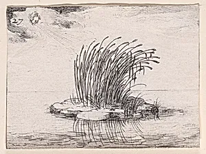 Les Roseaux et Le Vent (The Reed and The Wind), from Lux Claustri ou La Lumière du Cloitre (The Light of the Cloisters), plate 27 by François Langlois|Jacques Callot