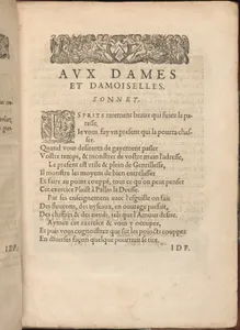 Les Secondes Oeuvres, et Subtiles Inventions De Lingerie du Seigneur Federic de Vinciolo Venitien, page 4 (recto)