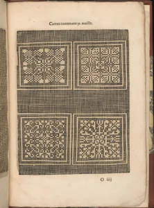 Les Secondes Oeuvres, et Subtiles Inventions De Lingerie du Seigneur Federic de Vinciolo Venitien, page 56 (recto)