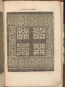Les Secondes Oeuvres, et Subtiles Inventions De Lingerie du Seigneur Federic de Vinciolo Venitien, page 57 (recto)