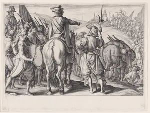 Les Troupes en Marche (The Marching Troops), from La Vie de Ferdinand Ier de Médicis série appelée aussi Les Batailles des Médicis (The Life of Ferdinand I de'Medici also called The Medici Battles)