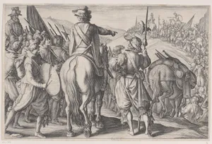 Les Troupes en Marche (The Marching Troops), from La Vie de Ferdinand Ier de Médicis série appelée aussi Les Batailles des Médicis (The Life of Ferdinand I de'Medici also called The Medici Battles)