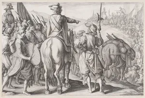 Les Troupes en Marche (The Marching Troops), from La Vie de Ferdinand Ier de Médicis série appelée aussi Les Batailles des Médicis (The Life of Ferdinand I de'Medici also called The Medici Battles)