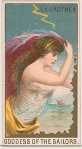 Leukothea, Goddess of Sailors, from the Goddesses of the Greeks and Romans series (N188) issued by Wm. S. Kimball & Co.