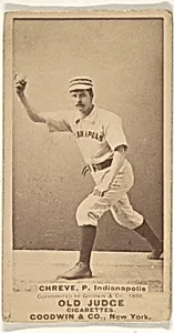 Lev Shreve, Pitcher, Indianapolis, from the Old Judge series (N172) for Old Judge Cigarettes by Goodwin & Company