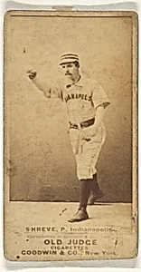 Lev Shreve, Pitcher, Indianapolis, from the Old Judge series (N172) for Old Judge Cigarettes by Goodwin & Company