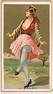 Libanon, from the Dancing Girls of the World series (N185) issued by Wm. S. Kimball & Co. by William S. Kimball & Company