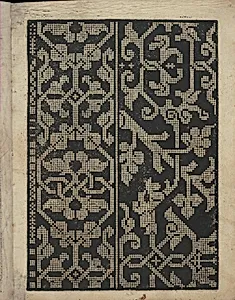 Libbretto nouellamete composto per maestro Domenico da Sera...lauorare di ogni sorte di punti, page 18 (recto) by Domenico da Sera
