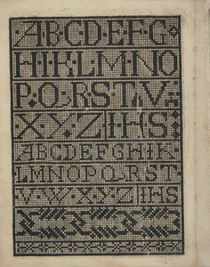 Libbretto nouellamete composto per maestro Domenico da Sera...lauorare di ogni sorte di punti, page 14 (verso)