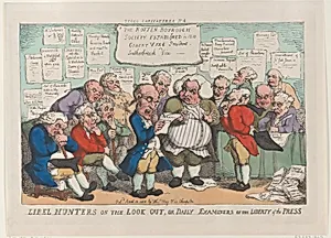 Libel Hunters on the Lookout, or Daily Examiners of the Liberty Press by Thomas Tegg|Thomas Rowlandson