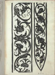 Libro quarto. De rechami per elquale se impara in diuersi modi lordine e il modo de recamare...Opera noua, page 9 (recto)