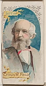 Life of Cyrus West Field, from the Histories of Poor Boys and Famous People series of booklets (N79) for Duke brand cigarettes by W. Duke, Sons & Co.|Knapp & Company