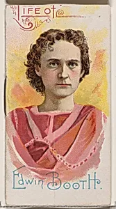 Life of Edwin Booth, from the Histories of Poor Boys and Famous People series of booklets (N79) for Duke brand cigarettes by W. Duke, Sons & Co.|Knapp & Company