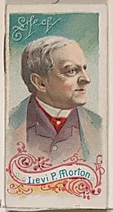 Life of Levi P. Morton, from the Histories of Poor Boys and Famous People series of booklets (N79) for Duke brand cigarettes by W. Duke, Sons & Co.|Knapp & Company