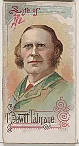 Life of Reverend T. De Witt Talmage, from the Histories of Poor Boys and Famous People series of booklets (N79) for Duke brand cigarettes by W. Duke, Sons & Co.|Knapp & Company