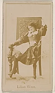 Lilian Wren, from the Actresses series (N245) issued by Kinney Brothers to promote Sweet Caporal Cigarettes by Kinney Brothers Tobacco Company