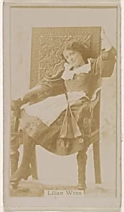 Lilian Wren, from the Actresses series (N245) issued by Kinney Brothers to promote Sweet Caporal Cigarettes by Kinney Brothers Tobacco Company