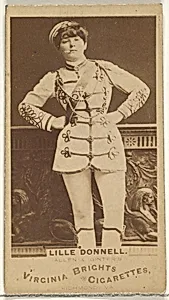 Lille Donnell, from the Actors and Actresses series (N45, Type 1) for Virginia Brights Cigarettes by Allen & Ginter